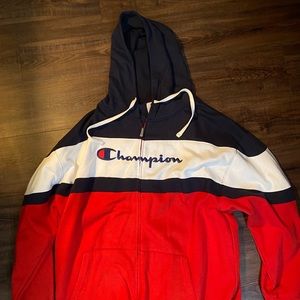 Men’s champion zip-up hoodie size 3XL